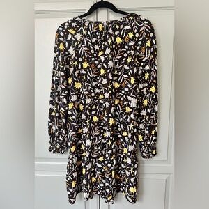 Universal Thread Long sleeve Black/Floral mini dress